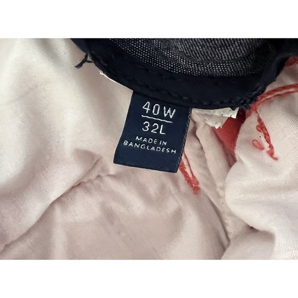 Nautica Flex Classic Fit‎ Straight Leg Chino Pants Mens Size 40x32 Coral Pink - Picture 5 of 13